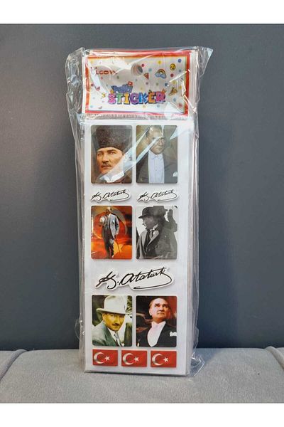 Ticon Ataturk 12*20 Pieces - Planner, Diary, Educational and Non-Fun Sticker