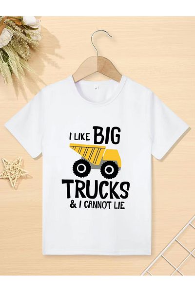 Let's Wear Μπλουζάκι Big Truck - Big Truck Printed Boy's T-shirt