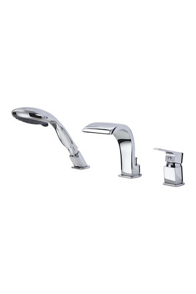 GPD Atros Built-In Bathtub Faucet 3 Holes with Chrome Beak Diverter Mak65