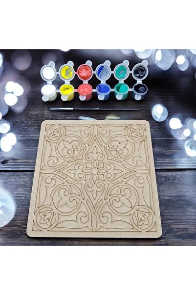 sharp&art 12 Different Models 20 cm Wooden Mandala, School Activity, Art Educ...