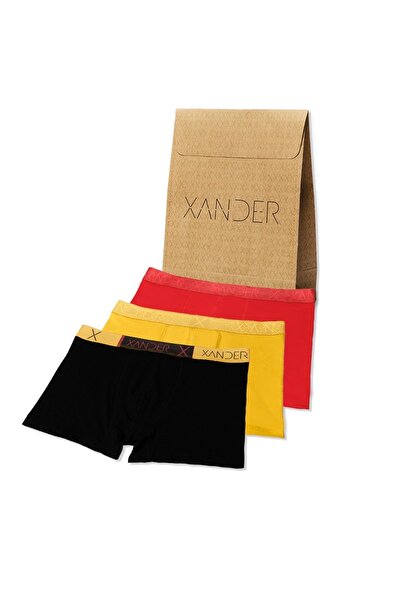 uwxander 3'lü Erkek Pamuklu Boxer - Xpack 1