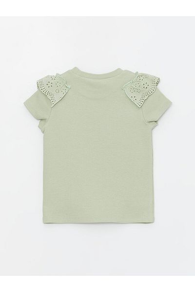 LC Waikiki Crew Neck Short Sleeve Baby Girl T-Shirt