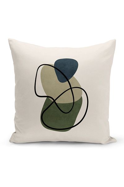 Bertille Home Σειρά Minimalist Digital Printed Κάλυμμα μαξιλαριού διπλής όψης