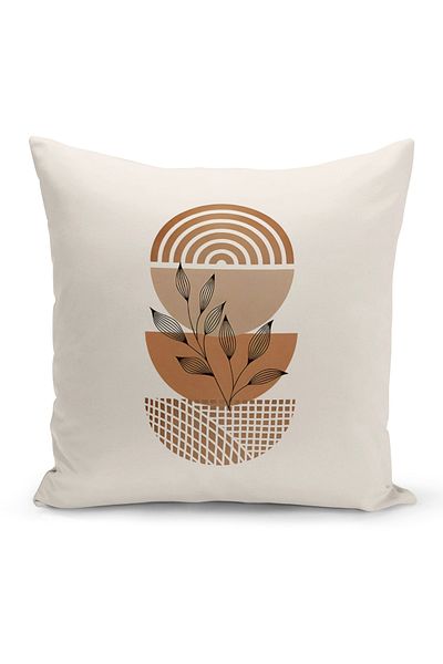 Bertille Home Series Minimalist Digital Printed Double Sided Throw Pillow Cover