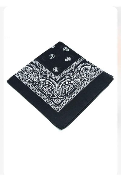 GoldCap Μπαντάνα με έθνικ σχέδιο Unisex Μαύρο