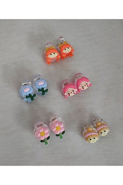 MutluBiDünya Lily Kız Çocuk 5 Çift Mini Mandal Toka