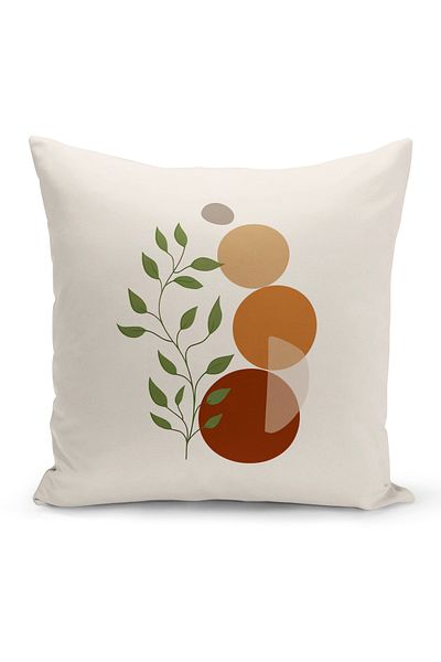 Bertille Home Series Minimalist Digital Printed Double Sided Throw Pillow Cover