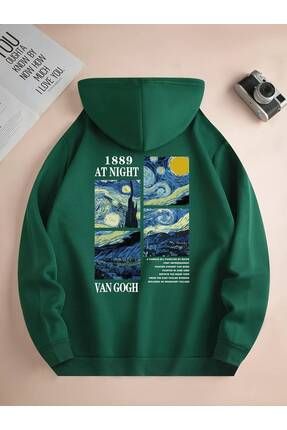 FULL TOLERANCE Kap onlu Van GOGH SIRT BASKILI Sweatshirt Fiyat Yorumlar Trendyol