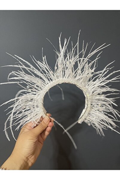 DesaAccessories Κρυστάλλινη πέτρα με κεντημένα φτερά χέννα, αρραβώνας, κορώνα...