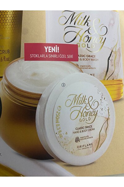 Oriflame Milk honey gold Classic grace el ve vücut kremi kozmetik marketim