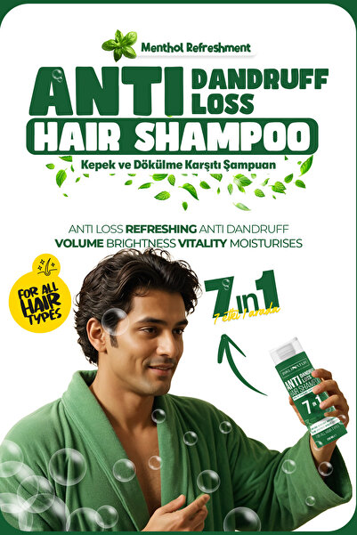 INKLINATUR LIFESTYLE & COSMETICS (Mentollü) Kepek ve Dökülme Karşıtı Şampuan