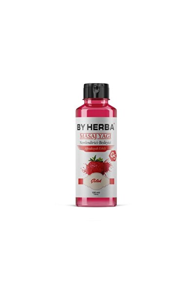 By Herba Etkili Çilek Aromalı Masaj Yağı