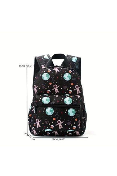 The Cloudish Shop Space Patterned Set of 2 Nursery Kindergarten and Lunch Box