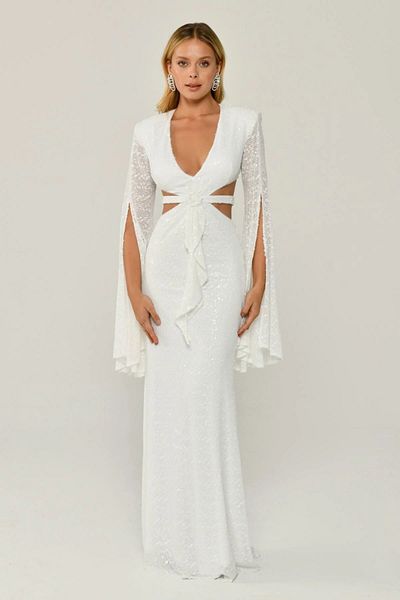 ALFABETA Evening Dress - Women's Comfortable Cut Shoes