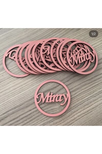 guluslazerkesim 15 Adet 7 Cm Ahşap Isimli Çerçeve Süsleme Ürünü Magnet Yapım ...