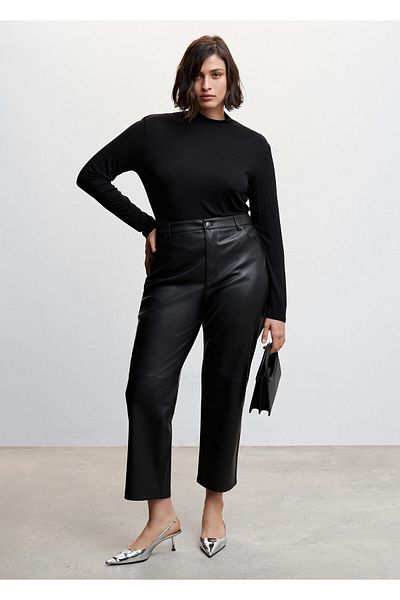 MANGO Woman Women's Black Trousers - Model47110031