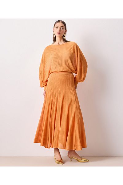 İpekyol Orange Woven Skirt