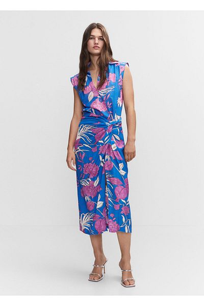 MANGO Woman Fustă albastră damă - model57940267