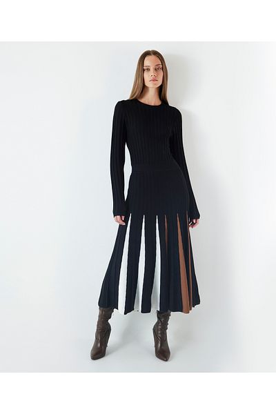İpekyol Black Knitwear Dress