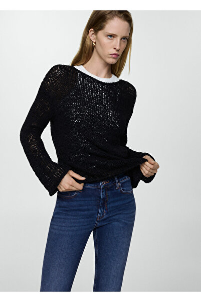 MANGO Woman Koyu Denim Kadın  Jeans 67120344