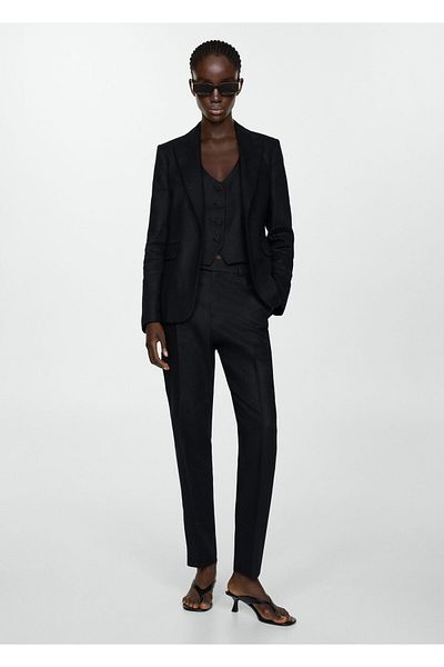 MANGO Women's Black Pants -67997111