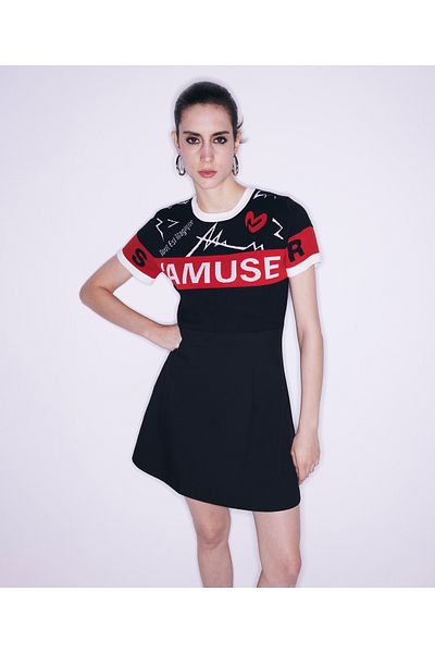 Twist Black Knitwear Dress