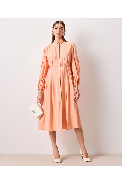 İpekyol Salmon Colored Woven Dress