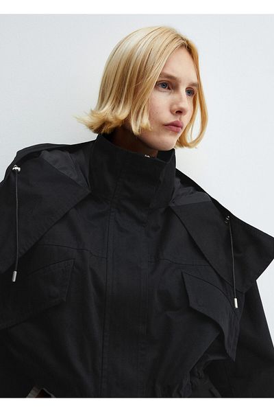 MANGO Woman Black Women's Coat - Model67055731