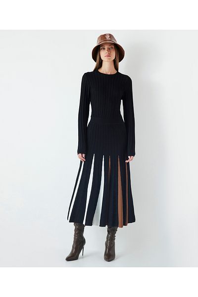 İpekyol Black Knitwear Dress