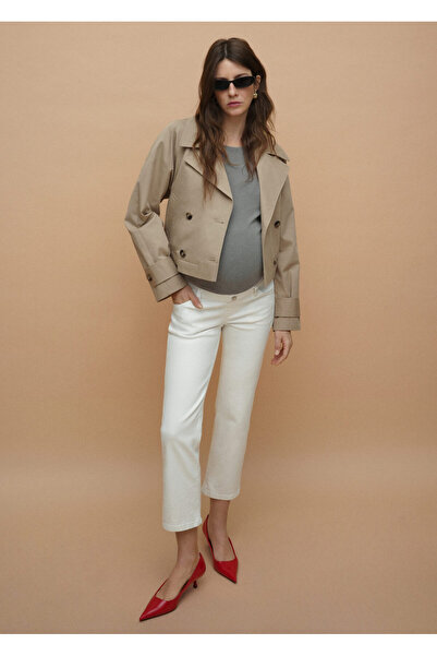 MANGO Woman 67100688 Modell Weiße Damen Jeans