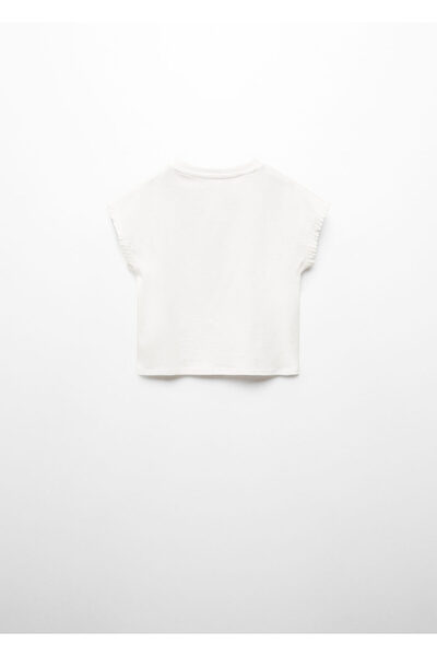 MANGO Woman Kırık Beyaz Kız Bebek T-Shirt 67016009