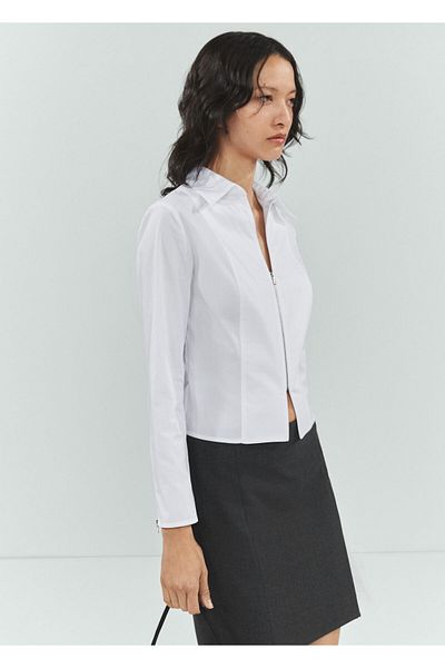 MANGO Woman 67053697   Cămașă de damă model albă
