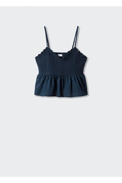 MANGO Kids Girl Turquoise Bustier -57078268