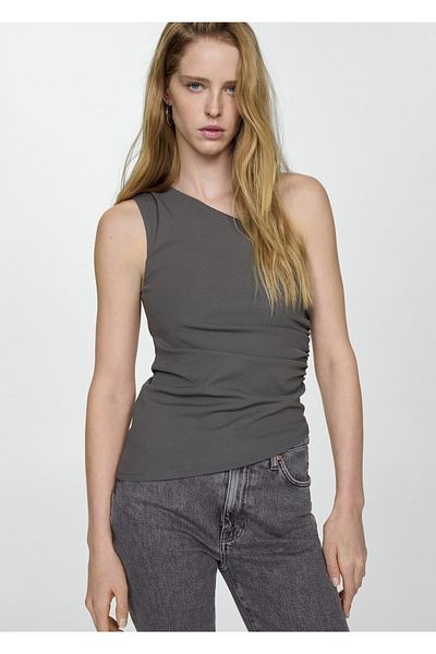 MANGO Woman Women's Gray Jeans - Model67130674