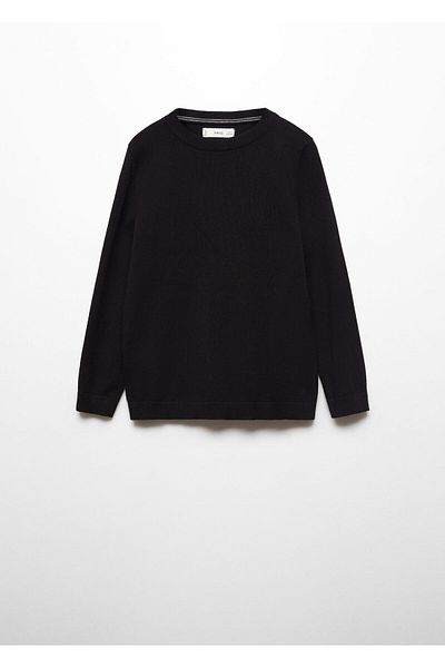 MANGO Boy's Black Sweater - Model57913259