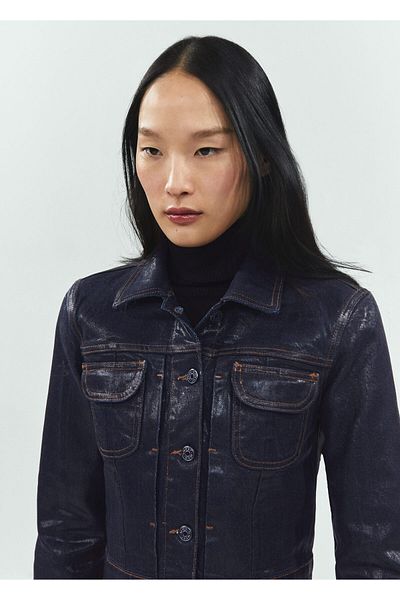 MANGO Woman Jachetă de damă din denim - deschisă 67093697