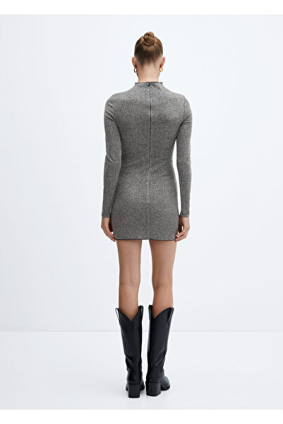 MANGO Gri Kadın  Elbise 57935798