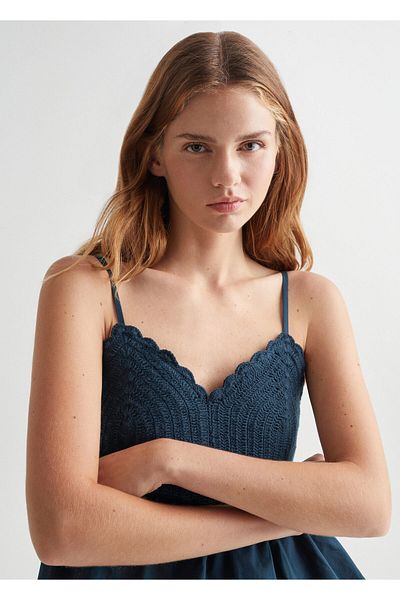 MANGO Kids Girl Turquoise Bustier -57078268
