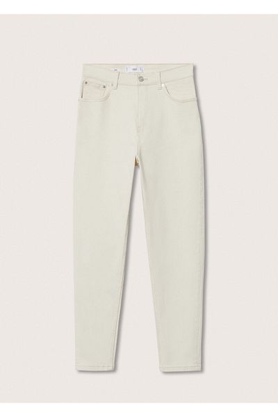 MANGO Off-White Women's Pants37000232