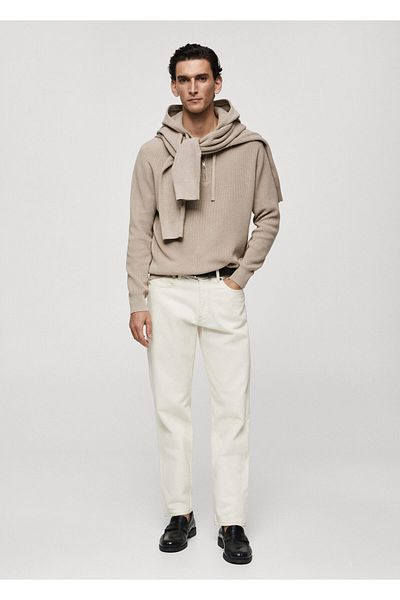 MANGO Beige Strickjacke für Herren – Modell 67064450
