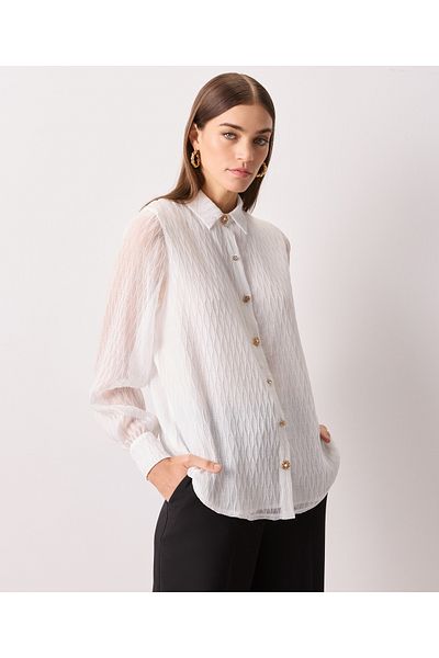 İpekyol White Woven Shirt