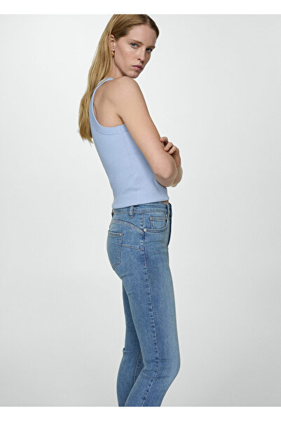 MANGO Woman Orta Denim Rengi Kadın  Jeans 67104401