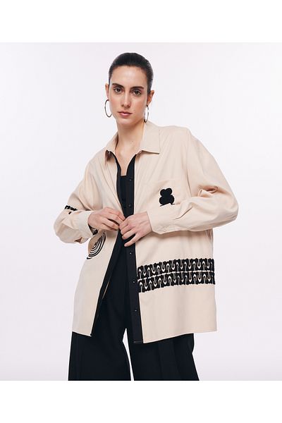 Twist Cream Woven Shirt