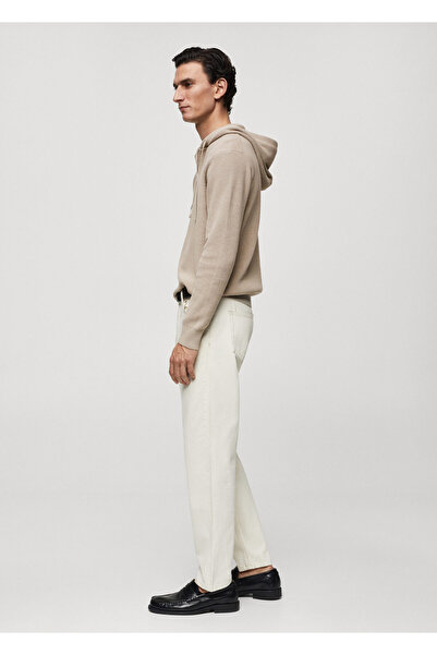 MANGO Woman Ανδρική ζακέτα μπεζ - Μοντέλο 67064450