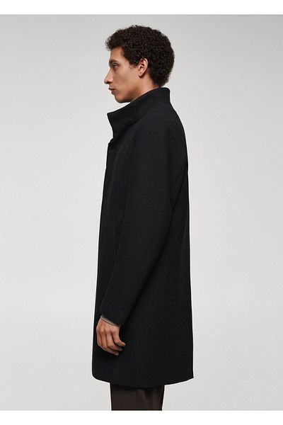 MANGO Woman Ανδρικό Μαύρο Παλτό -67920627