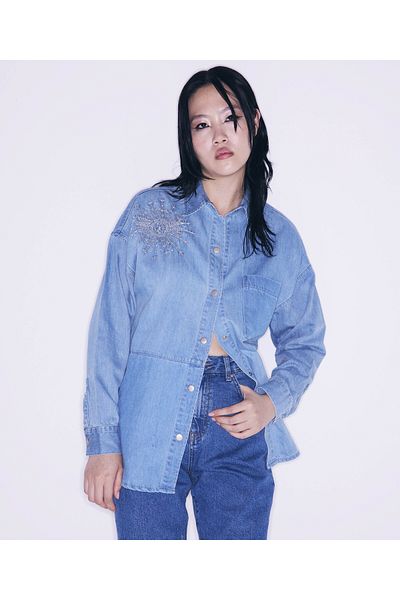 Twist Blue Denim Shirt