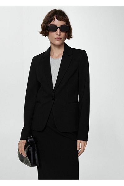 MANGO Schwarzer Blazer für Damen -67140485