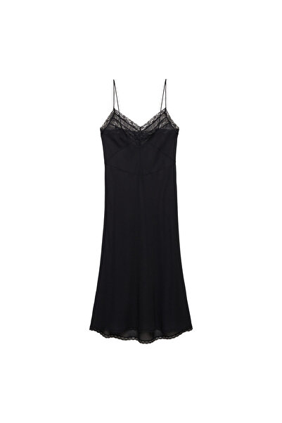 MANGO Woman Rochie neagră de damă - model57099115