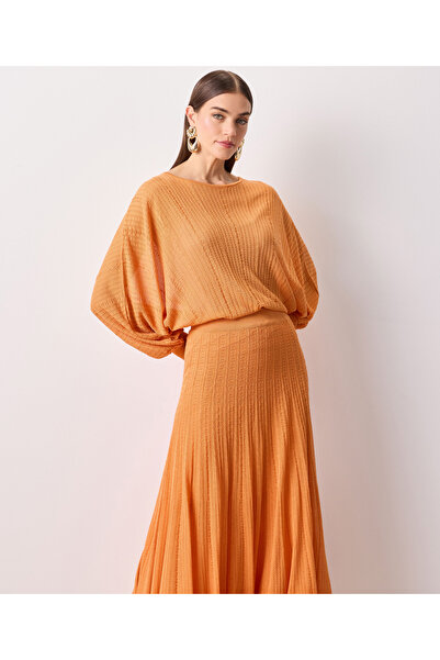 İpekyol Orange Woven Skirt