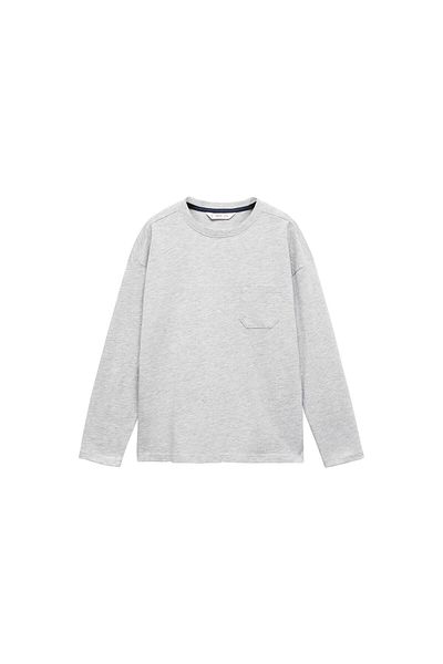 MANGO Tricou gri deschis pentru băieți57994009